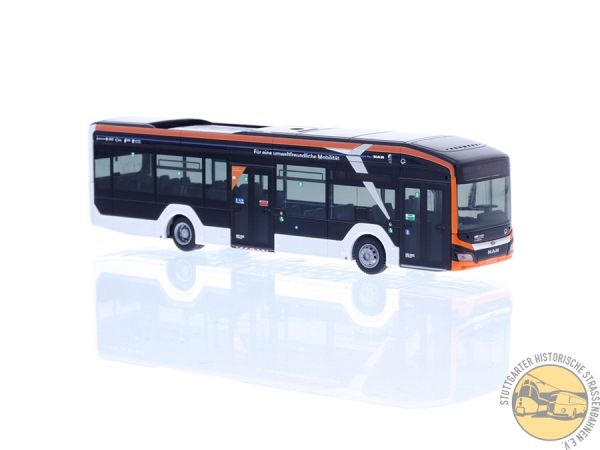 Modellbus "MAN Lion`s City 12 E; WBG, Neuffen // VVS-Design / Linie 199"